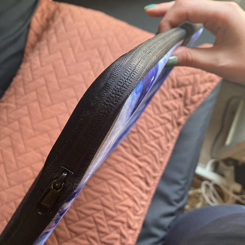 Purple Marble Laptop Sleeve (12.5 inch x 9 inch)